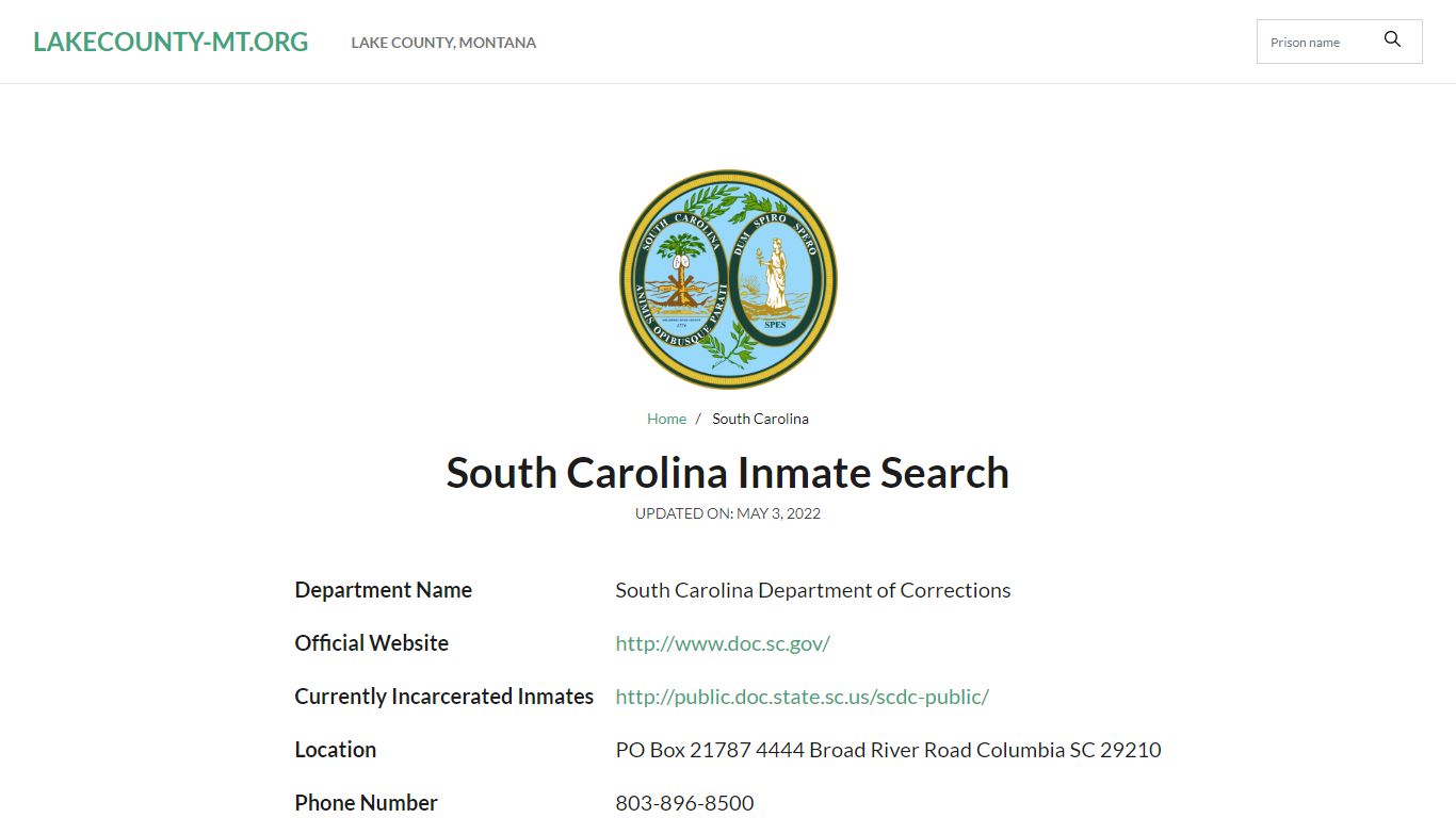 Lake View City Jail Inmate Search and Prison Information